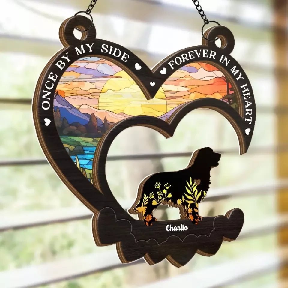 Cherished Memories Never Fade - Memorial Personalized Window Hanging Suncatcher - Sympathy Gift For Pet Owners, Pet Lovers 666802 - DiyGiftly
