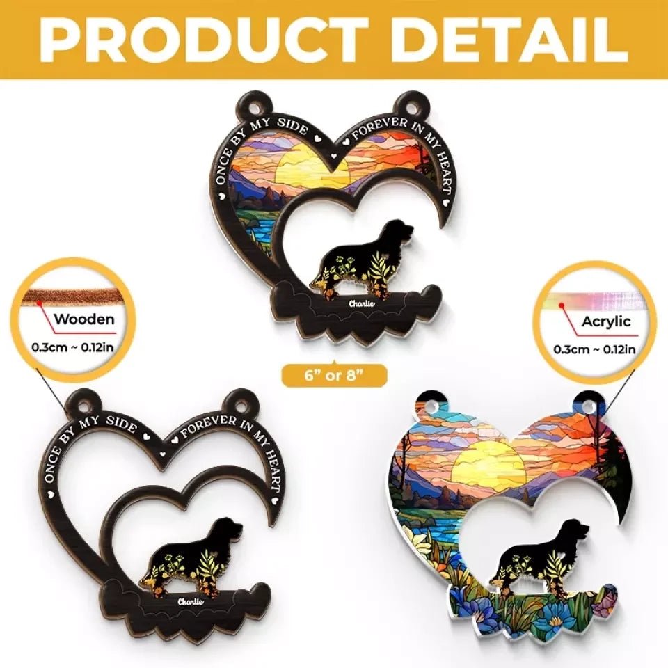 Cherished Memories Never Fade - Memorial Personalized Window Hanging Suncatcher - Sympathy Gift For Pet Owners, Pet Lovers 666802 - DiyGiftly