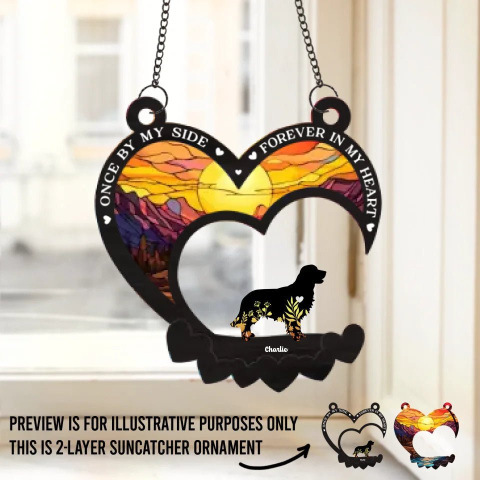 Cherished Memories Never Fade - Memorial Personalized Window Hanging Suncatcher - Sympathy Gift For Pet Owners, Pet Lovers 666802 - DiyGiftly