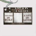 Cherished Moments - Personalized Anniversary Keychain with Couple Photo - Timeless Gift for Him & Her 733555 - Y - DiyGiftly
