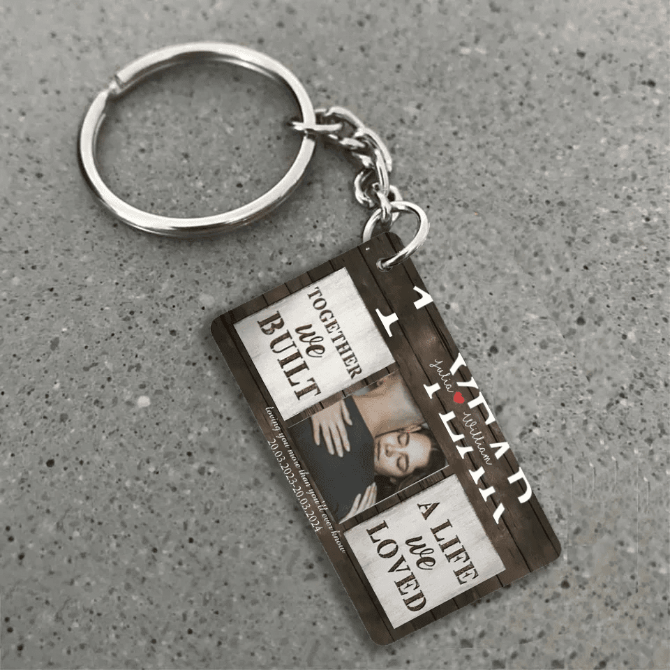 Cherished Moments - Personalized Anniversary Keychain with Couple Photo - Timeless Gift for Him & Her 733555 - Y - DiyGiftly