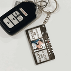 Cherished Moments - Personalized Anniversary Keychain with Couple Photo - Timeless Gift for Him & Her 733555 - Y - DiyGiftly