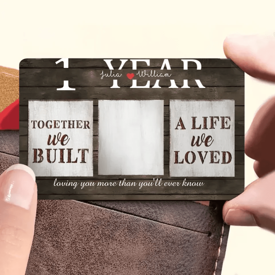 Cherished Moments - Personalized Anniversary Wallet Card with Couple Photo - Timeless Gift for Him & Her 707359 - Q - DiyGiftly