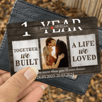 Cherished Moments - Personalized Anniversary Wallet Card with Couple Photo - Timeless Gift for Him & Her 707359 - Q - DiyGiftly