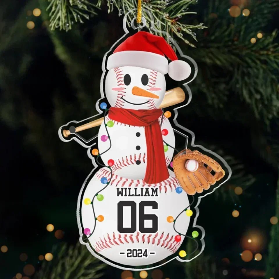 Chill Out And Play Ball - Personalized Custom Ornament - Acrylic Custom Shaped - Christmas Gifts For Players, Team, Boys 718928 - DiyGiftly