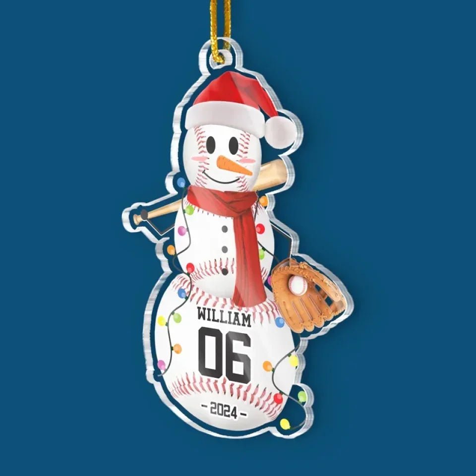 Chill Out And Play Ball - Personalized Custom Ornament - Acrylic Custom Shaped - Christmas Gifts For Players, Team, Boys 718928 - DiyGiftly