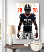 Choose Your Own Name and Slogan, the Perfect Gift for Football Fans – Personalized Canvas or Poster 739308 - 739512 - DiyGiftly