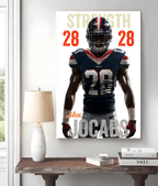 Choose Your Own Name and Slogan, the Perfect Gift for Football Fans – Personalized Canvas or Poster 739308 - 739512 - DiyGiftly