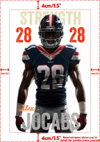 Choose Your Own Name and Slogan, the Perfect Gift for Football Fans – Personalized Canvas or Poster 739308 - 739512 - DiyGiftly