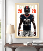 Choose Your Own Name and Slogan, the Perfect Gift for Football Fans – Personalized Canvas or Poster 739308 - 739512 - DiyGiftly