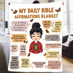 Christian Bible Verse Affirmations - Personalized Blanket 683220 - DiyGiftly