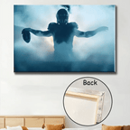 Christian Football Player Personalized Canvas, Wall Football Art Print, Custom Framed Canvas 738843 - 739317 - DiyGiftly