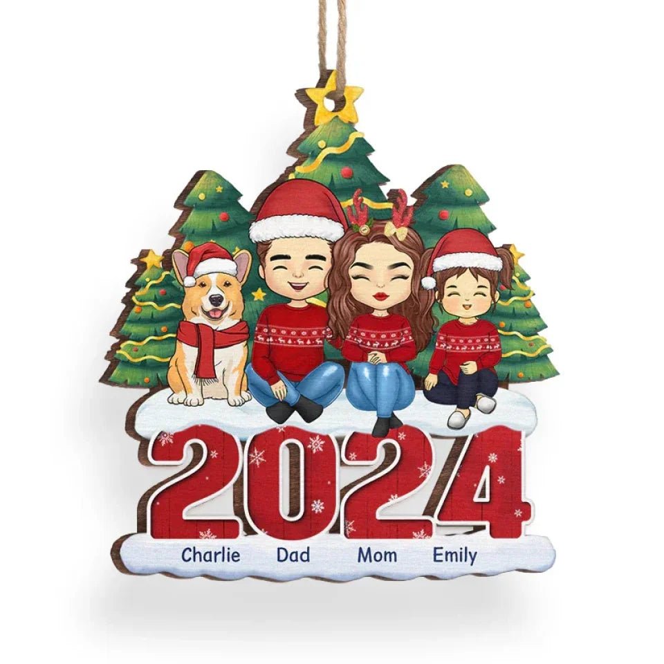 Christmas Adds To The Warmth Of A Family Love - Family Personalized Custom Ornament - Wood Custom Shaped - Christmas Gift For Family Members 677282 - DiyGiftly