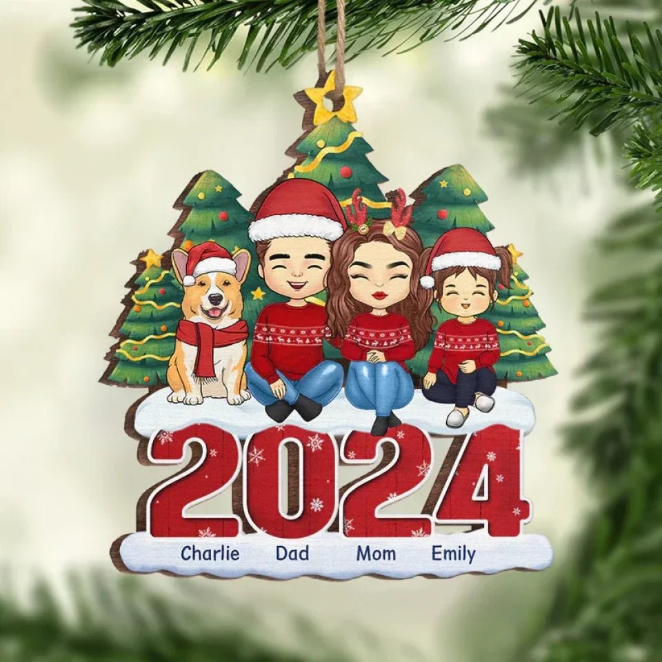 Christmas Adds To The Warmth Of A Family Love - Family Personalized Custom Ornament - Wood Custom Shaped - Christmas Gift For Family Members 677282 - DiyGiftly