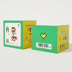 Christmas Black Couple Pajamas Custom Face Brick Figures Customizable Head 2 People Custom Brick Figures - DiyGiftly