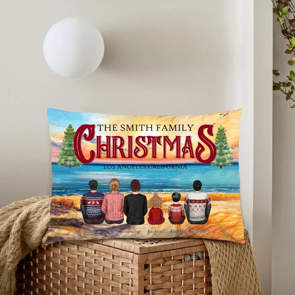 Christmas Family Sitting Together, Christmas Decoration 713528 - DiyGiftly