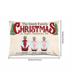 Christmas Family Sitting Together Personalized pillow, Christmas Decoration 713634 - DiyGiftly