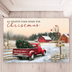 Christmas Gifts for a Family Custom Family Name Ready to Hang Mat 711091 - D - DiyGiftly