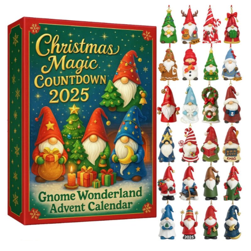 Christmas Gnome Wonderland Advent Calendar – Magical Countdown Gift Box - DiyGiftly