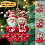 Christmas Grandma&Grandpa Mom & Dad WithHeart Kids Personalized Ornament 677775 - DiyGiftly