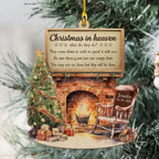 Christmas in Heaven - Personalized Custom 1 - Layered Wood Ornament 693114 - DiyGiftly
