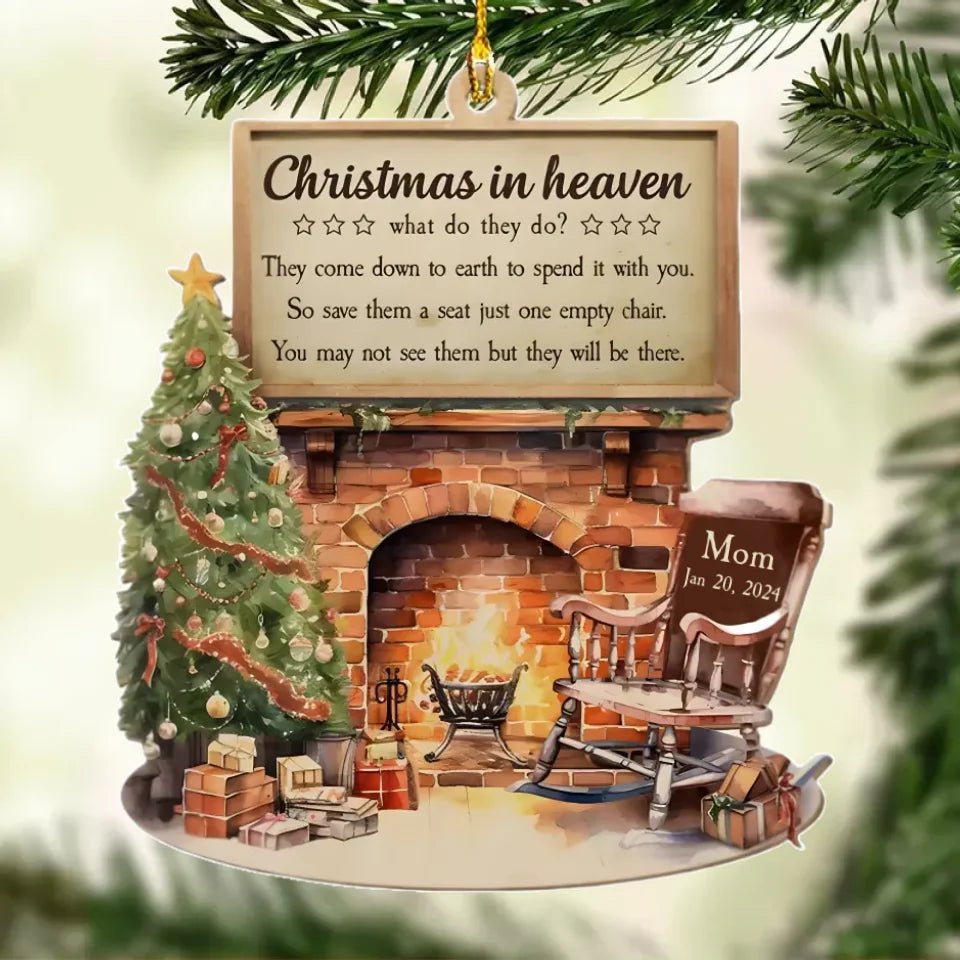 ornament wooden style personalized design holiday decor