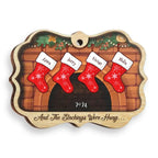 Christmas Stockings Hanging - Personalized Custom Benelux Shaped Wood, Christmas Ornament 671603 - DiyGiftly