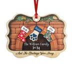 Christmas Stockings Hanging - Personalized Custom Benelux Shaped Wood, Christmas Ornament 671603 - DiyGiftly