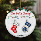 Christmas Together - Personalized Custom 3D Inflated Effect Ceramic Ornament 719767 - DiyGiftly