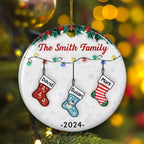 Christmas Together - Personalized Custom 3D Inflated Effect Ceramic Ornament 719767 - DiyGiftly