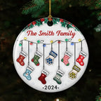 Christmas Together - Personalized Custom 3D Inflated Effect Ceramic Ornament 719767 - DiyGiftly