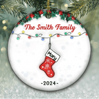 Christmas Together - Personalized Custom 3D Inflated Effect Ceramic Ornament 719767 - DiyGiftly