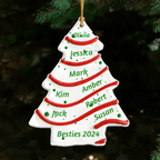 Christmas Tree Cake - Personalized Custom Acrylic Ornament - Gifts For Family, Friends, Coworkers 719692 - DiyGiftly