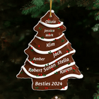 Christmas Tree Cake - Personalized Custom Acrylic Ornament - Gifts For Family, Friends, Coworkers 719714 - DiyGiftly