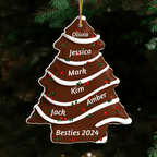 Christmas Tree Cake - Personalized Custom Acrylic Ornament - Gifts For Family, Friends, Coworkers 719714 - DiyGiftly