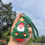 Christmas Tree Christmas Stocking Hanging PU Leather Keychain Christmas Ornaments - DiyGiftly