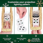 Christmas Tree Topper Star Lighted With 6 Projection Modes Christmas Star Tree Topper With Led Rotating Lights Gold Tree Topper - DiyGiftly
