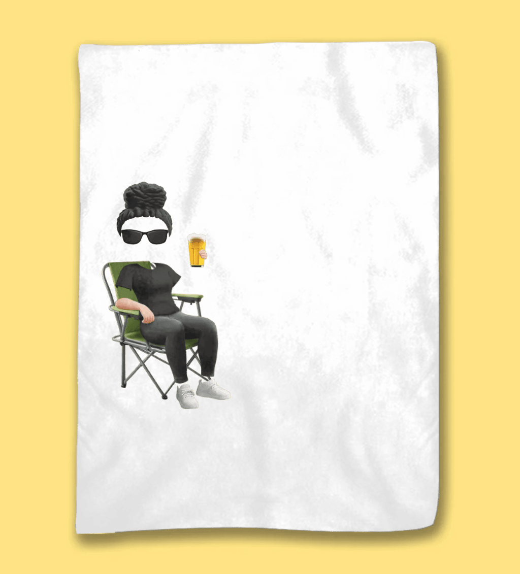 Classy Sassy Camper Queen - Personalized Fleece/Sherpa Camping Blanket 1073903 - DiyGiftly