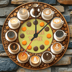 Coffe Time - Personalized Coffee Wall Clock 736270 - DiyGiftly