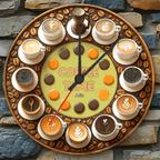 Coffe Time - Personalized Coffee Wall Clock 736270 - DiyGiftly