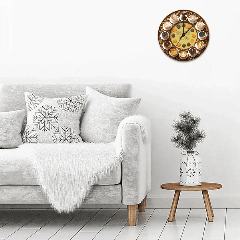 Coffe Time - Personalized Coffee Wall Clock 736270 - DiyGiftly