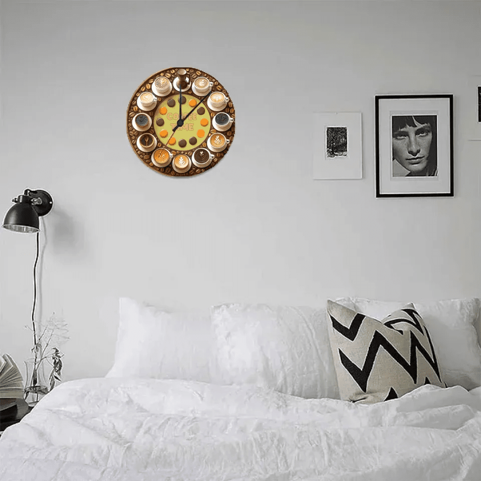Coffe Time - Personalized Coffee Wall Clock 736270 - DiyGiftly