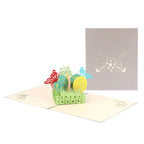 Colorful Butterflies & Easter Eggs 3D Pop - Up Card – Spring Easter Greeting Gift - DiyGiftly