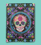 Colorful Sugar Skull - Personalized Skull Blanket 749054 - DiyGiftly