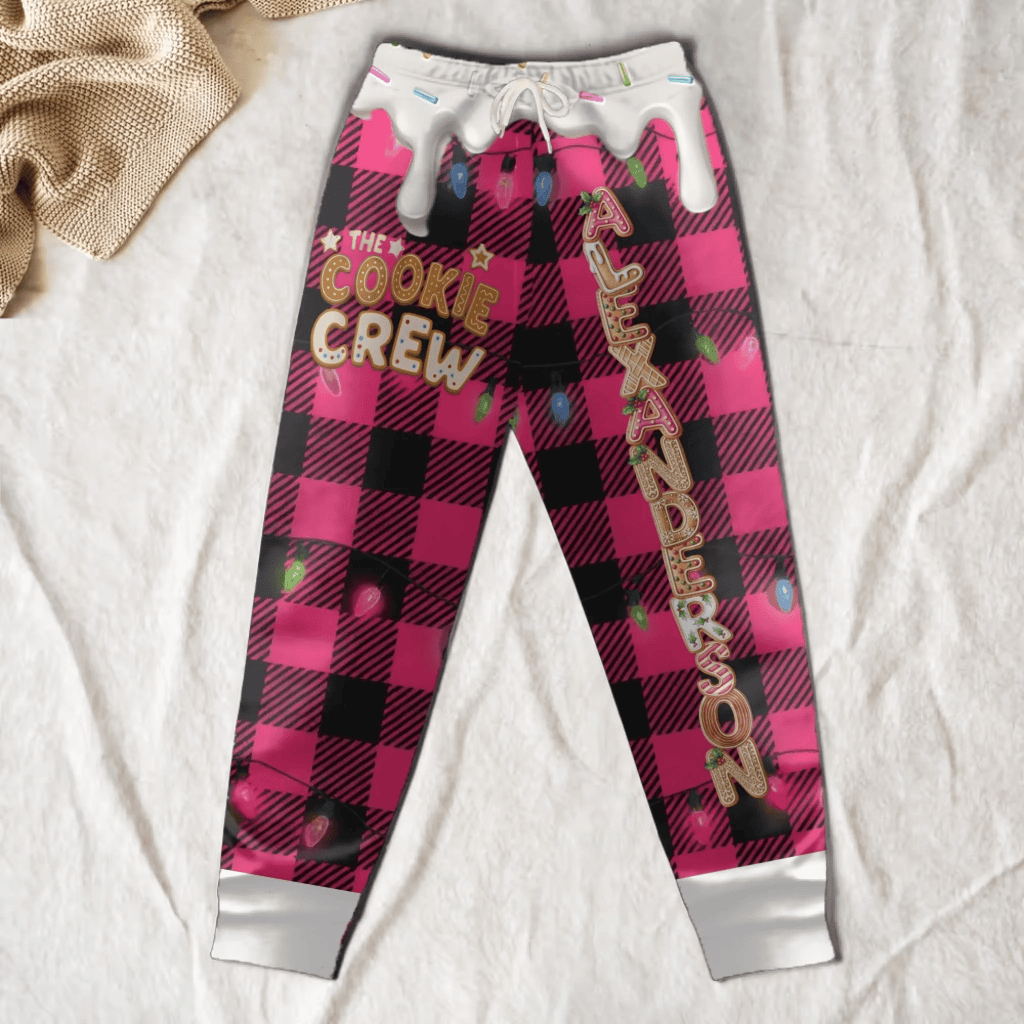 Cookie Crew Custom Gingerbread Letter Sweatpants – Personalized Family Name Joggers For Kids & Adults – Cute Holiday Gingerbread Alphabet Pants – Cozy Custom Gift For Families, Children, Boys, Girls & Holiday Cookie Lovers 1060570 - 1060572 - DiyGiftly