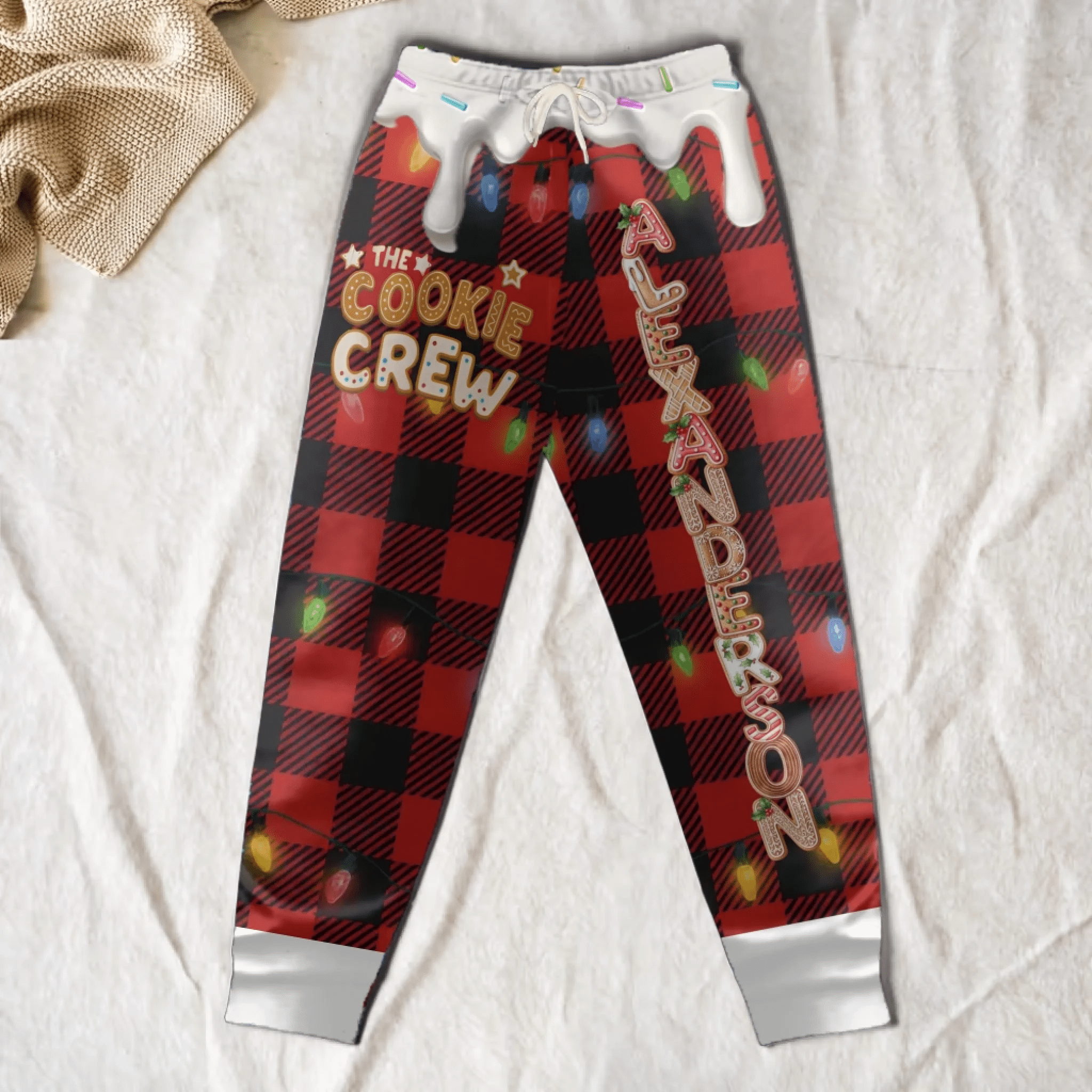 Cookie Crew Custom Gingerbread Letter Sweatpants – Personalized Family Name Joggers For Kids & Adults – Cute Holiday Gingerbread Alphabet Pants – Cozy Custom Gift For Families, Children, Boys, Girls & Holiday Cookie Lovers 1060570 - 1060572 - DiyGiftly