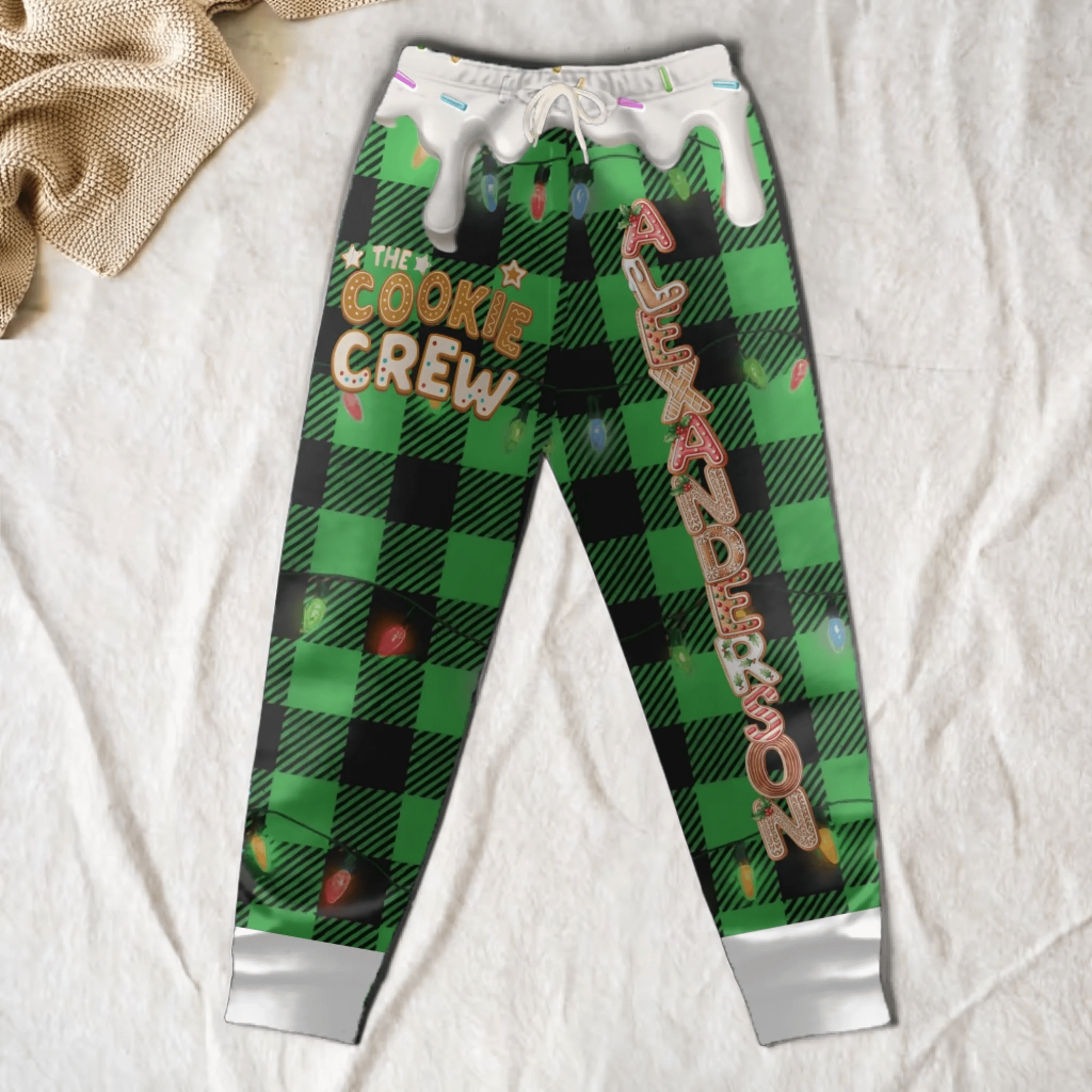 Cookie Crew Custom Gingerbread Letter Sweatpants – Personalized Family Name Joggers For Kids & Adults – Cute Holiday Gingerbread Alphabet Pants – Cozy Custom Gift For Families, Children, Boys, Girls & Holiday Cookie Lovers 1060570 - 1060572 - DiyGiftly