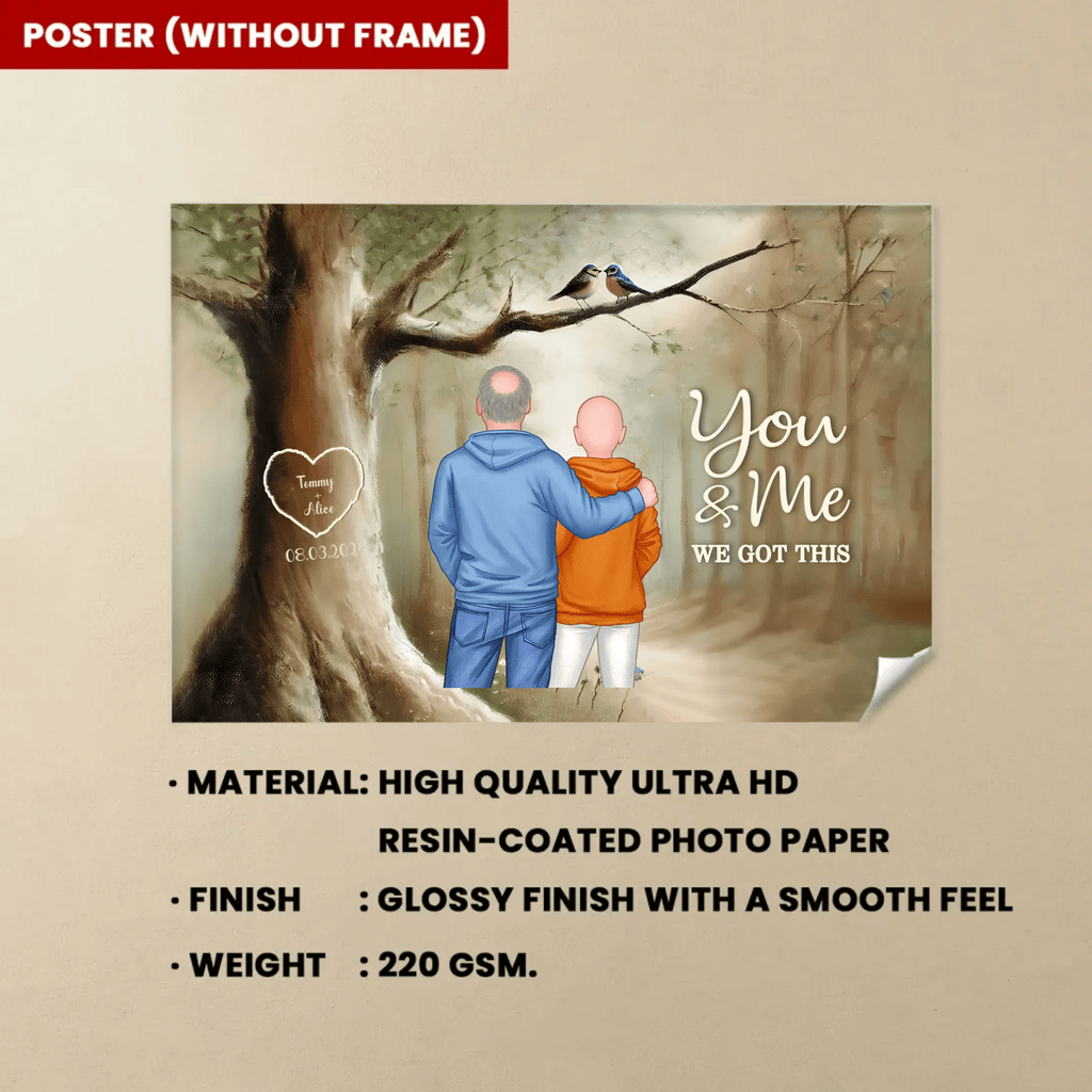 Couple Birds On Tree Personalized Poster, Anniversary, Valentine's Day Gift for him, Gift for her 741316 - 741975 - DiyGiftly