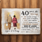 Couple Happy Anniversary - Personalized Doormat 753041 - D - DiyGiftly
