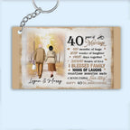 Couple Happy Anniversary - Personalized Keychain 753106 - Y - DiyGiftly